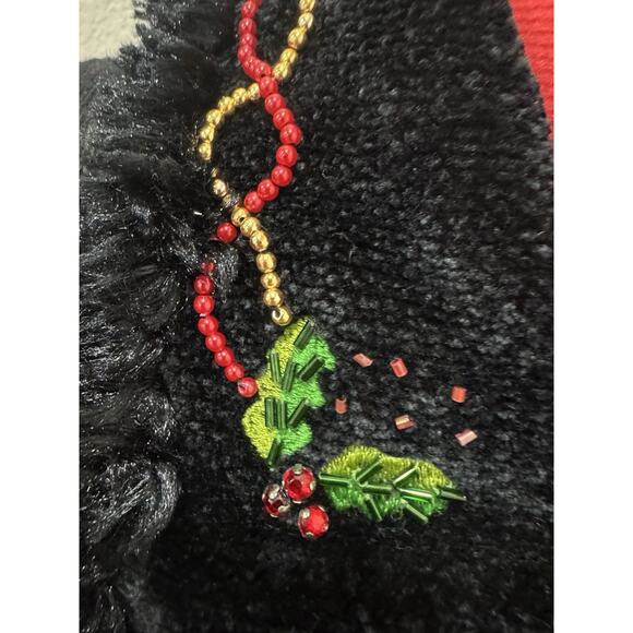 Vtg Berek 2 By Takako Sakon Cardigan Christmas Poinsettia Cabincore Sweater - Picture 3 of 15